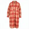 Isabel Marant Étoile Bold Check Pattern Wool Coat With Classic Collar In Multi