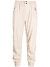 Isabel Marant Étoile Ruched Cropped Trousers In White
