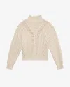 Isabel Marant Étoile Isabel Marant Etoile Ivory Cotton Blend Bolinea Sweater In White
