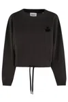 Isabel Marant Étoile Marant Etoile Margo Logo Cotton Crewneck Sweatshirt In Black