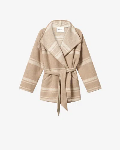 Isabel Marant Étoile Brea Coat In Sand