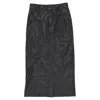 Isabel Marant Etoile Breanne Midi Skirt In Black Faux Leather