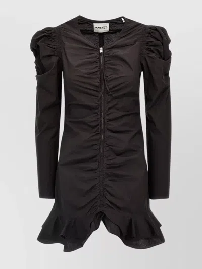 ISABEL MARANT ÉTOILE 'BRIALI' DRESS WITH PUFF SLEEVES AND RUFFLED HEM