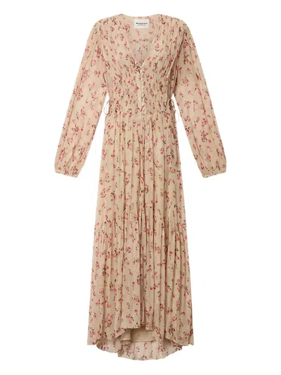 Isabel Marant Étoile Briane Floral-pattern Maxi Dress In Neutral