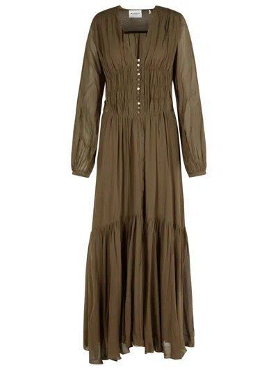 Isabel Marant Étoile Isabel Marant Etoile Briane' Khaki Viscose Dress