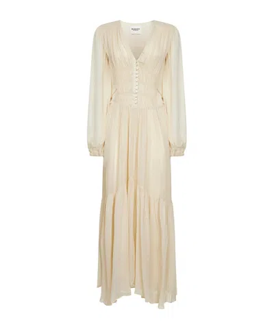 Isabel Marant Étoile Isabel Marant Etoile Briane Long Ecru Dress In White