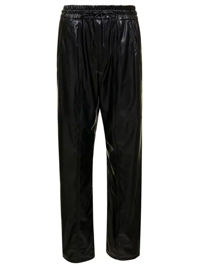 ISABEL MARANT ÉTOILE 'BRINA' BLACK PANTS WITH DRAWSTRING CLOSURE