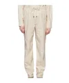 Isabel Marant Étoile Off-white Brina Trousers In Nude