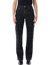 Isabel Marant Étoile Brinsa Festive Studded Straight Leg In Black