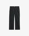 Isabel Marant Étoile Brinsa Gradient-studded Jeans In Black