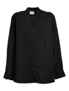 Isabel Marant Étoile Embroidered Stand Collar Long Sleeves Top