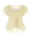 Isabel Marant Étoile Yellow Madrana Blouse In Nude