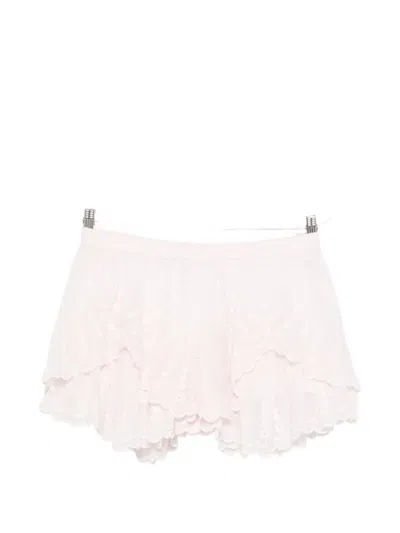 Isabel Marant Étoile Broderie-anglaise Shorts In White
