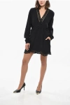 Isabel Marant Etoile Broidarie Anglaise Detailed Felie Minidress In Black