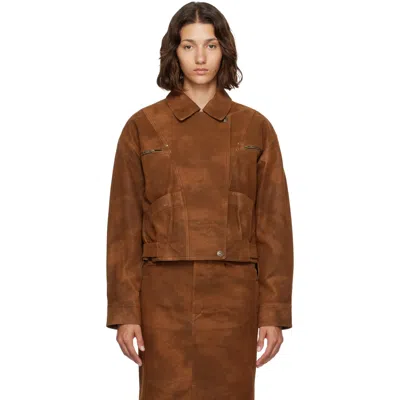Isabel Marant Étoile Brown Belma Faux-suede Jacket