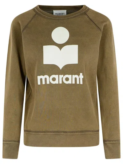 ISABEL MARANT ÉTOILE ISABEL MARANT ÉTOILE BROWN COTTON BLEND SWEATSHIRT