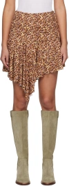 Isabel Marant Étoile Brown Juliany Miniskirt In 10oe Ochre