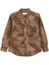 Isabel Marant Étoile Isabel Marant Etoile Karima Faux Leather Shirt In Brown