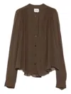 Isabel Marant Étoile Brown Semi-sheer Blouse Marant Etoile In Brown