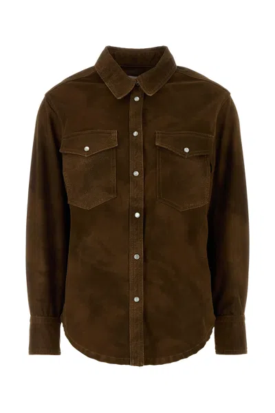 Isabel Marant Étoile Isabel Marant Etoile Brown Synthetic Leather Karima Shirt