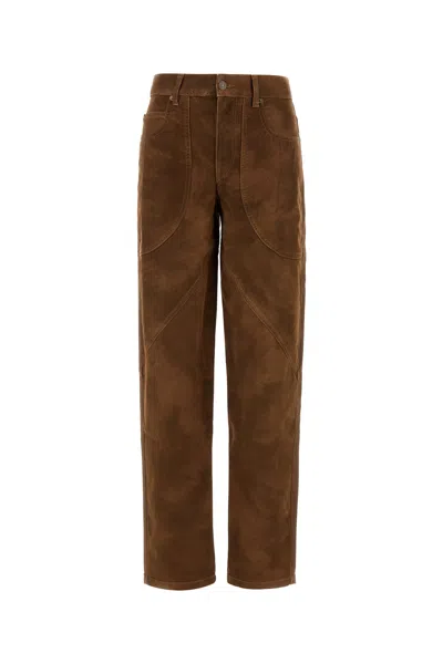 Isabel Marant Étoile Isabel Marant Etoile Brown Synthetic Leather Kelvina Pant