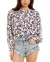 Isabel Marant Étoile Brunille Silk-blend Top In White