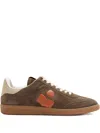 Isabel Marant Étoile Bryce Suede Leather-panel Sneakers In Brown