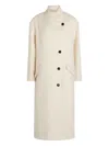 Isabel Marant Étoile Button-fastening Collar Coat In Neutral