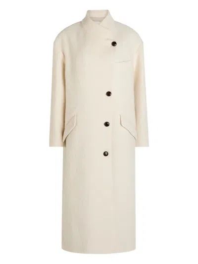 ISABEL MARANT ÉTOILE BUTTON-FASTENING COLLAR COAT