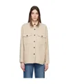 Isabel Marant Étoile Button-up Flannel Shirt Jacket In White