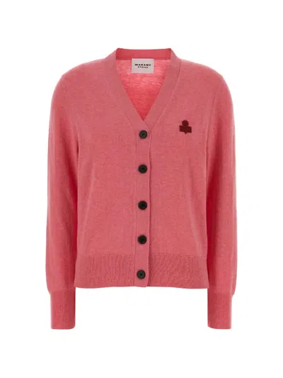 Isabel Marant Étoile Isabel Marant Etoile Women Dark Pink Cotton Blend Karina Cardigan