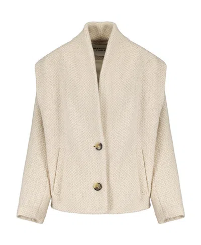 Isabel Marant Étoile Drogo Wool Jacket In Beige