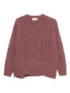 Isabel Marant Étoile Cable-knit Sweater In Pink