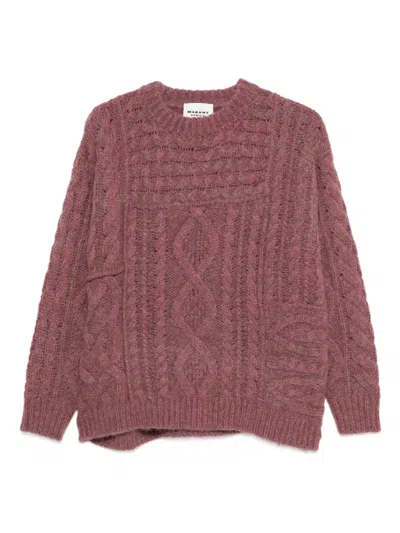 Isabel Marant Étoile Cable-knit Sweater In Pink