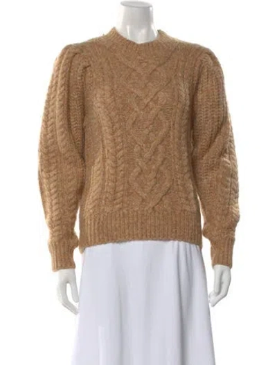 Pre-owned Isabel Marant Étoile Cable Knit Tweed Pattern Sweater W/ Tags In Brown