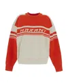 Isabel Marant Étoile Isabel Marant Etoile Callie Cotton Blend Crew-neck Sweater In Red