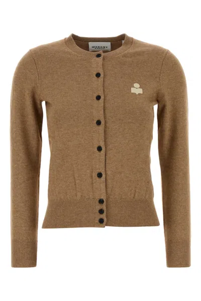 ISABEL MARANT ÉTOILE CAMEL COTTON BLEND MONA CARDIGAN