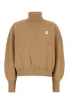 Isabel Marant Étoile Isabel Marant Etoile Camel Cotton Blend Oversize Nasha Sweater In Brown
