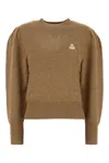 Isabel Marant Étoile Isabel Marant Etoile Camel Stretch Cotton Blend Kelaya Sweater In Brown
