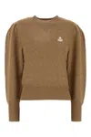 Isabel Marant Étoile Isabel Marant Etoile Camel Stretch Cotton Blend Kelaya Sweater In Brown