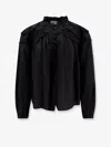 Isabel Marant Étoile Marant Etoile Women Christa Biologic Cotton And Viscose Shirt In Black