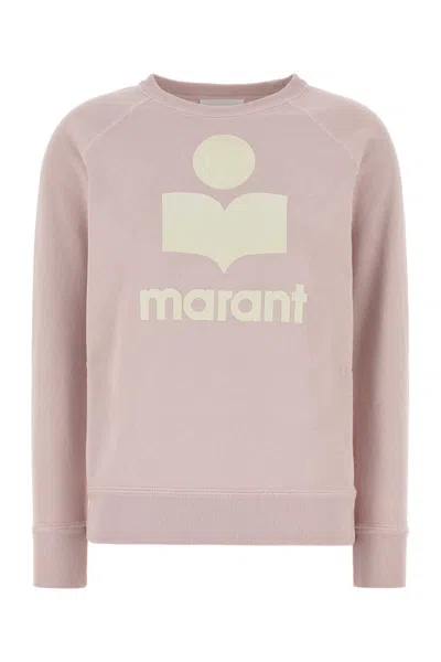 Isabel Marant Étoile Sweatshirt Raglan Sleeves Ribbed Cuffs Hem In Purple