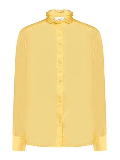 Isabel Marant Étoile Shirt With Ruffles In Yellow