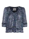 Isabel Marant Étoile Roxini Abstract-print Blouse In Blue