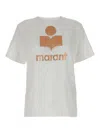 Isabel Marant Étoile 'metallic Crew Neck Graphic Print T-shirt' In White