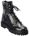 Isabel Marant Campa Leather Combat Boot In Black