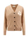 Isabel Marant Étoile Womens Camel Norton Intarsia Knitted Cardigan In Beige