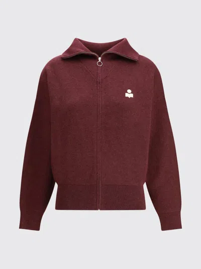 ISABEL MARANT ÉTOILE CARDIGAN ISABEL MARANT ETOILE WOMAN COLOR BURGUNDY,G00957050