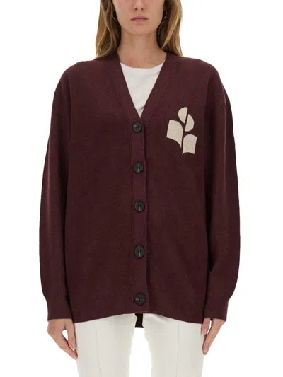 Isabel Marant Étoile Cardigan "norton" In Red