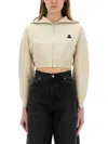 Isabel Marant Étoile Isabel Marant Etoile Oxane Zip Cropped Cardigan In Grey